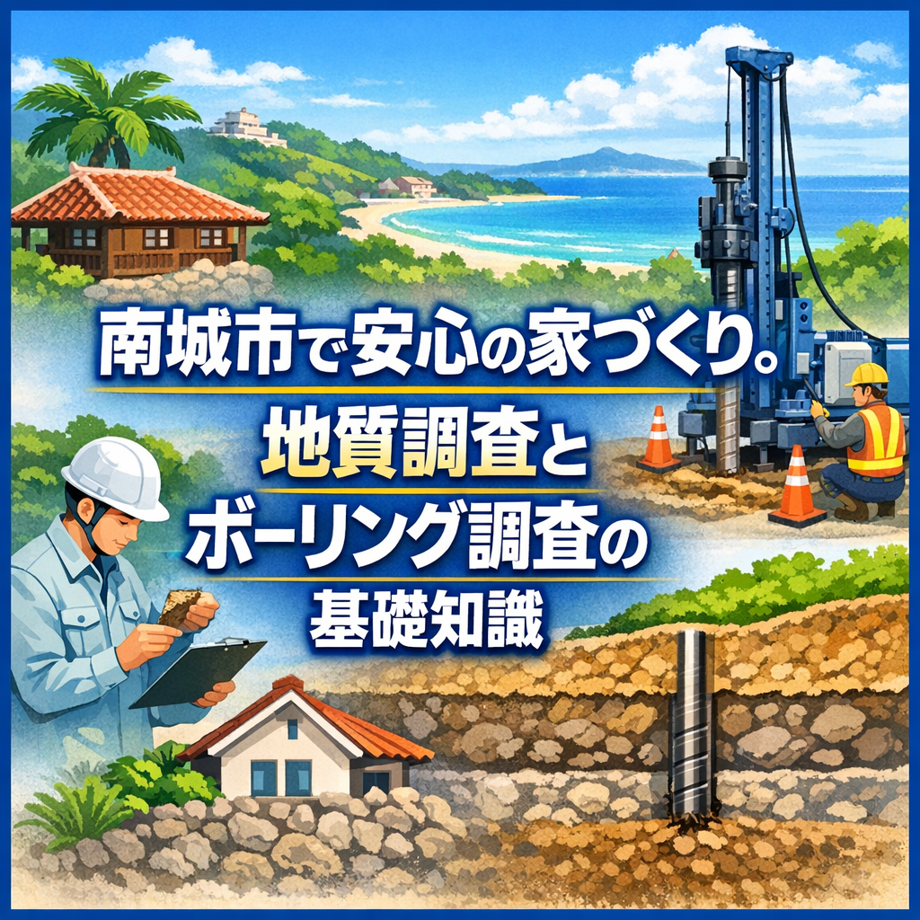 南城市で安心の家づくり。地質調査とボーリング調査の基礎知識