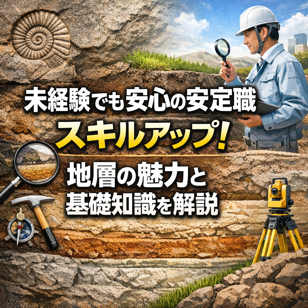 未経験でも安心の安定職 スキルアップ!地層の魅力と基礎知識を解説